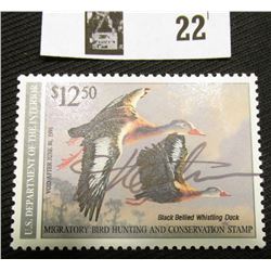 1990 U.S. Department of the Interior Migratory Bird Hunting Stamp, RW#57, OG, not hinged, VF-EF, Sig