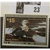 Image 4 : 1991 U.S. Department of the Interior Migratory Bird Hunting Stamp, RW#58, OG, not hinged, VF-EF, Sig