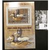 Image 1 : 2007 U.S. Department of the Interior Migratory Bird Hunting Stamp, RW#74B, Pane, not hinged, EF, Sig