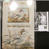 Image 1 : 2008 U.S. Department of the Interior Migratory Bird Hunting Stamp, RW#75B, Pane, not hinged, EF, Sig