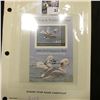 Image 4 : 2009 U.S. Department of the Interior Migratory Bird Hunting Stamp, RW#76B, Pane, not hinged, EF, Sig