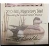 Image 2 : 2010 U.S. Department of the Interior Migratory Bird Hunting Stamp, RW#77B, Pane, not hinged, EF, Sig