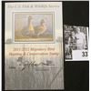 Image 1 : 2011 U.S. Department of the Interior Migratory Bird Hunting Stamp, RW#78B, Pane, not hinged, EF, Sig