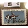 Image 1 : 1980 Iowa State Conservation Commission Migratory Waterfowl Stamp, VF, NH, Signed by the Artist "Pau