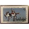 Image 2 : 1980 Iowa State Conservation Commission Migratory Waterfowl Stamp, VF, NH, Signed by the Artist "Pau