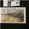 Image 1 : 1981 Iowa State Conservation Commission Iowa Wildlife Habitat Stamp, VF, NH, Signed by the Artist "M