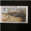 Image 2 : 1981 Iowa State Conservation Commission Iowa Wildlife Habitat Stamp, VF, NH, Signed by the Artist "M