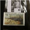 Image 3 : 1981 Iowa State Conservation Commission Iowa Wildlife Habitat Stamp, VF, NH, Signed by the Artist "M