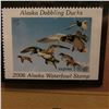 Image 4 : 2006 Alaska Waterfowl $5 Stamp depicting Dabbling Ducks, Pristine Mint condition in plastic page wit
