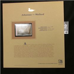 2006 Arkansas Waterfowl Hunting and Conservation $7 Stamp depicting Mallard Ducks, Pristine Mint con