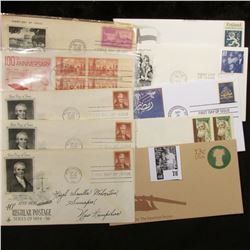 (10) Special Cacheted or First Day Covers dating back to 1950.