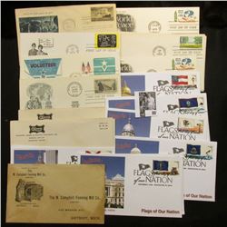 (20) Special Cacheted or First Day Covers dating back to 1948.