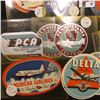 Image 3 : Large group of Stickers or Labels from various Air Lines from years ago. Includes United Air Lines, 