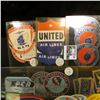 Image 4 : Large group of Stickers or Labels from various Air Lines from years ago. Includes United Air Lines, 