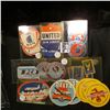 Image 5 : Large group of Stickers or Labels from various Air Lines from years ago. Includes United Air Lines, 