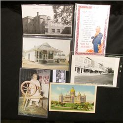 More than (15) Old Postcards, many of which are from Iowa.