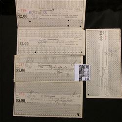 $1, $2, $3, $4, & $5 1917 Scrip from Hostetter, Union Supply Co., Mt. Pleasant, Pa.