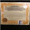 Image 1 : 1926 Stock Certificate Share No. 73 for 2 Shares "Hardstone Brick and Tile Company", Missouri. Doesn