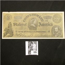 1863 Confederate States of America Facsimile note with old Advertising "Go to ROY'S FOR EASY MONEY. 