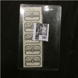 (5) Attached "Post Office Department United States of America Officially Sealed" Stamps.