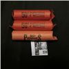 Image 2 : (3) Rolls of Lincoln Cents, one of which is a 1943 D, another dates 1917-21, and the latter mixed.