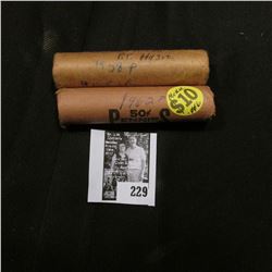 1958 P & 1962 D BU Original BU Rolls of Lincoln Cents.