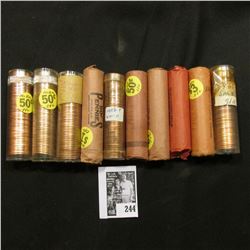 (10) Rolls of Lincoln Cents, most of which are BU and date back to 1958.