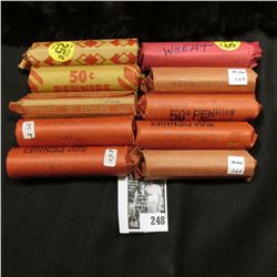 (10) Rolls of U.S. Wheat Cents, I haven't searched these rolls except for a compulsory look, so sold