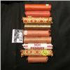 Image 2 : (8) Rolls + a partial Roll of U.S. Wheat Cents, includes a BU roll 1956D, 58P, & 58D. Others dat bac