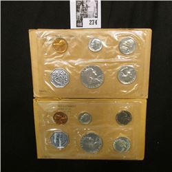 1961 & 1962 U.S. Proof Sets, original as issued.