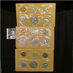 (3) 1961 U.S. Proof Sets, original as issued.