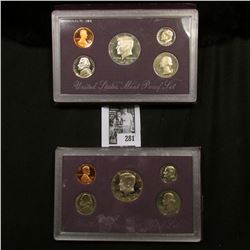 1988 S & 89 S U.S. Proof Sets, original as issued.