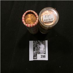 1960 D Small Date & 1979 P Solid Date Rolls of U.S. Lincoln Cents. Uncirculated.