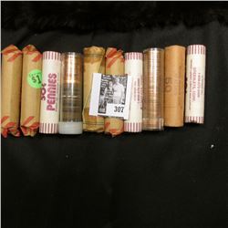 (10) Rolls of various early date Memorial Lincoln Cents. Some BU.