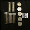 Image 1 : Approximately $25 face value in old clad Roosevelt Dimes, none checked for dates; & (5) Old U.S. Wal