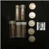 Image 2 : Approximately $25 face value in old clad Roosevelt Dimes, none checked for dates; & (5) Old U.S. Wal