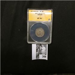 1877-EB Sweden 50 Or ANACS slabbed VF 30.