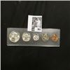 Image 1 : 1964 D Silver Gem BU Year Set in a Snaptight case. (5 pc.)