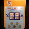 Image 1 : John F. Kennedy Commemorative Stamp and Coin Collection, which includes Silver Half-Dollars from 196