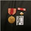 Image 1 : Group of 3 pcs. of WW II Good Conduct Medals and Ribbons.