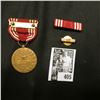 Image 2 : Group of 3 pcs. of WW II Good Conduct Medals and Ribbons.