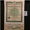 Image 1 : 1922 "Anleihe des Deutschen Reichs Schuldverschreibung" (Bond of the German Reich debt) 100,000 Mark