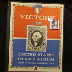 "Victory United States Stamp Album with full size Illustrations" and a large assortment of U.S. Post