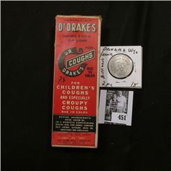 Original box and bottle  Dr. Drake's For Coughs Due to Colds For Children's Coughs and Especially Cr