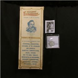 Original Box with bottle of "Milks' Emulsion Nature Remedy…a valuable remedy for Dyspepsia, Indigest