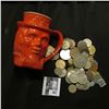 Image 3 : 1976 "Frankoma" Uncle Sam Mug, no chips or cracks; & an unsorted group of Foreign Coins and tokens.