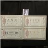 Image 2 : Four note set of Series of 1935 Ten Cent, One Dollar, Five Dollar, & Ten Dollar "The George Junior R