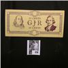 Freeville, N.Y. 25 Cents "GJR", VF. Hand stamp on reverse "Reissued July 29, 1933/George Junior Repu