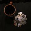 Image 2 : Ceramic Mug "Old Milwaukee" with a large group of unsorted foreign coins and tokens.