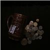 Image 1 : Ceramic Mug "Goldenglow Special Brew","Blumer's Special  Brew" with a large group of unsorted foreig